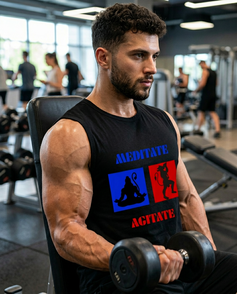 GYMWEAR Hanuman Men's Sleeveless T-Shirt