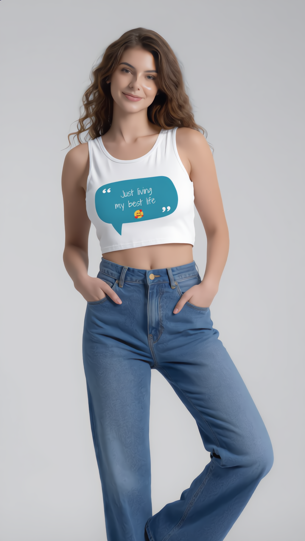 Crop Tops Women White