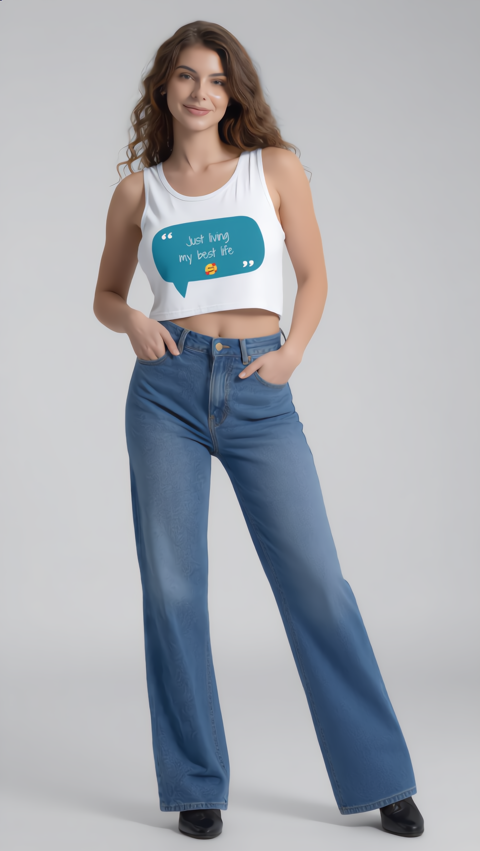 Crop Tops Women White