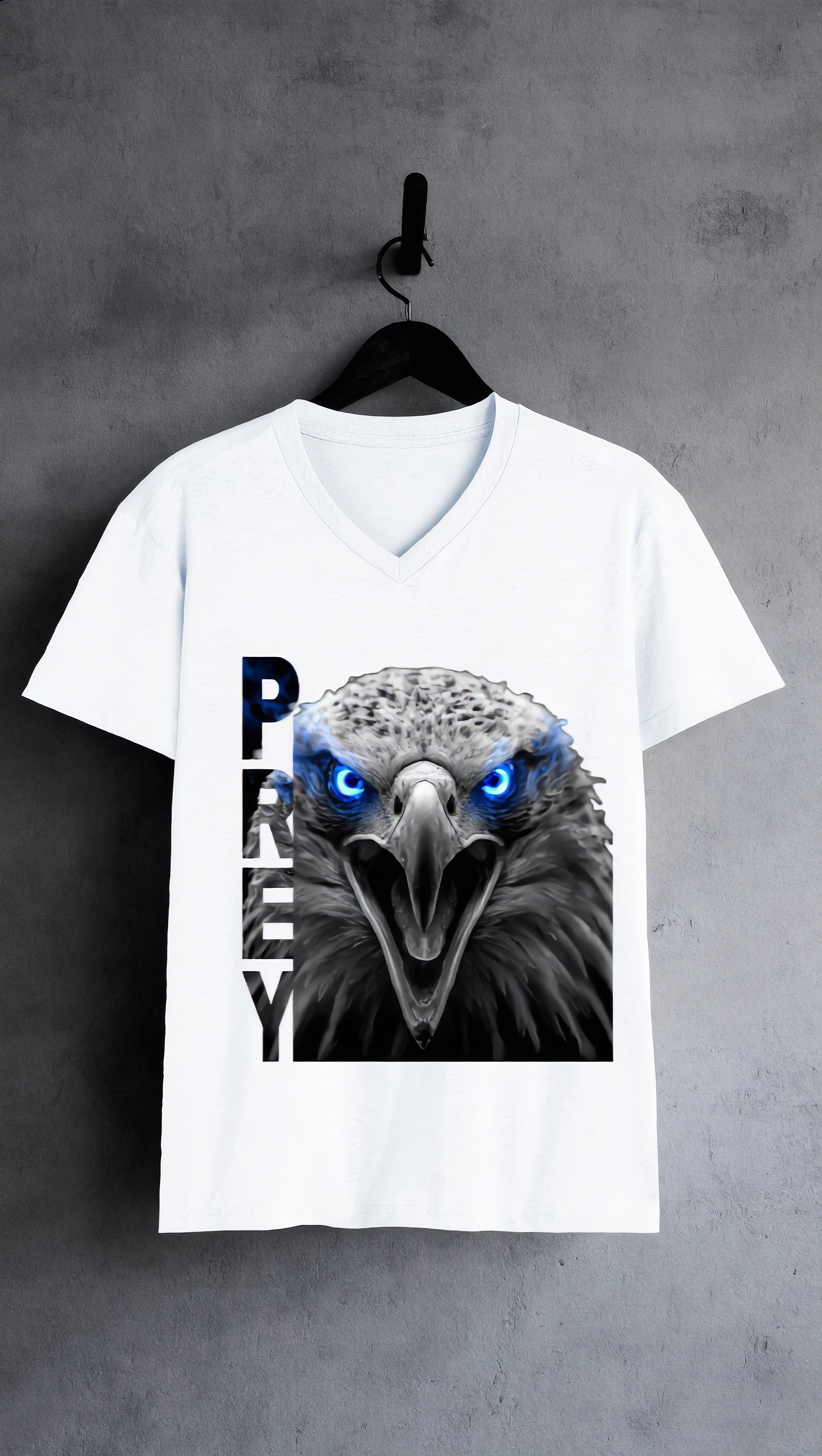 EAGLE PREY V Neck T-Shirts