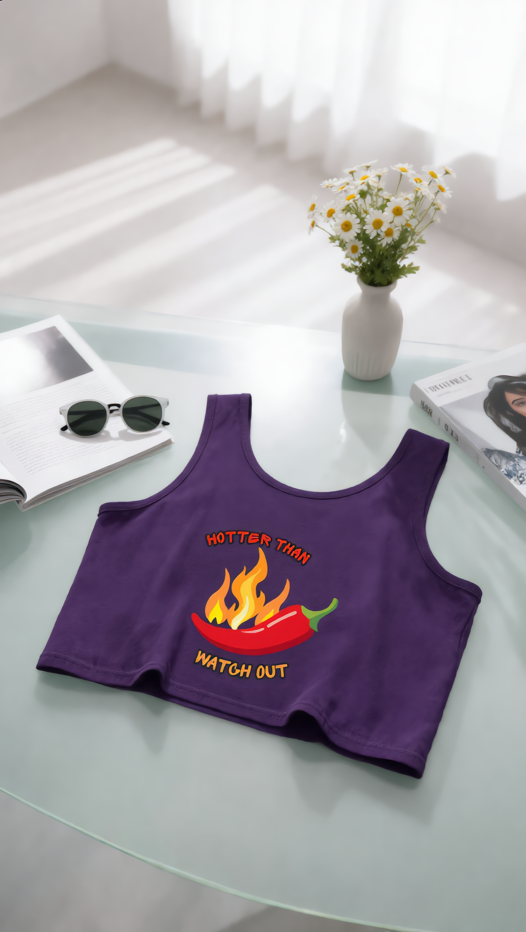 Summer Spicy Crop Tanks for Women